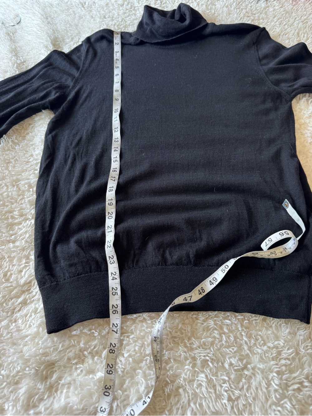 NN07 black turtleneck sweater Richard 6630 100% extra fine merino wool top - Picture 7 of 11